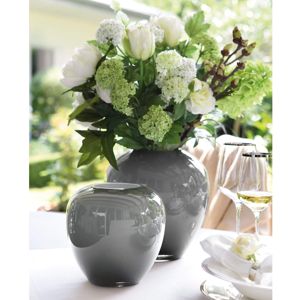 LOSONE Vase grau opal