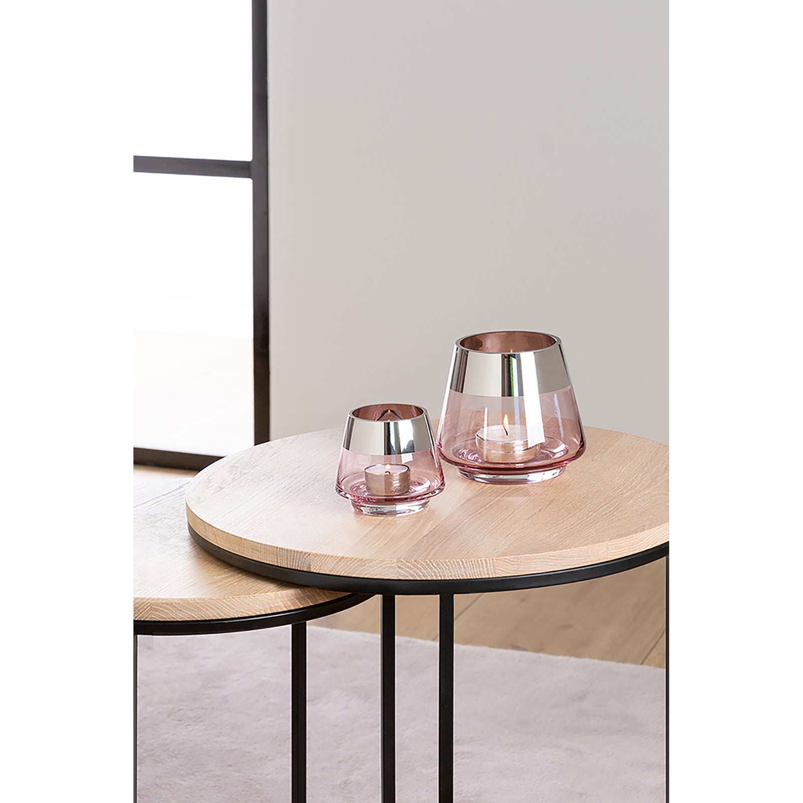 JONA Teelichthalter silberfarben