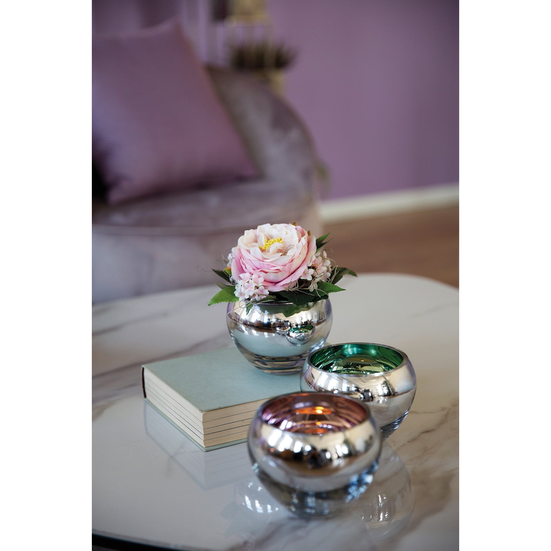 COLORE Teelichthalter goldfarben