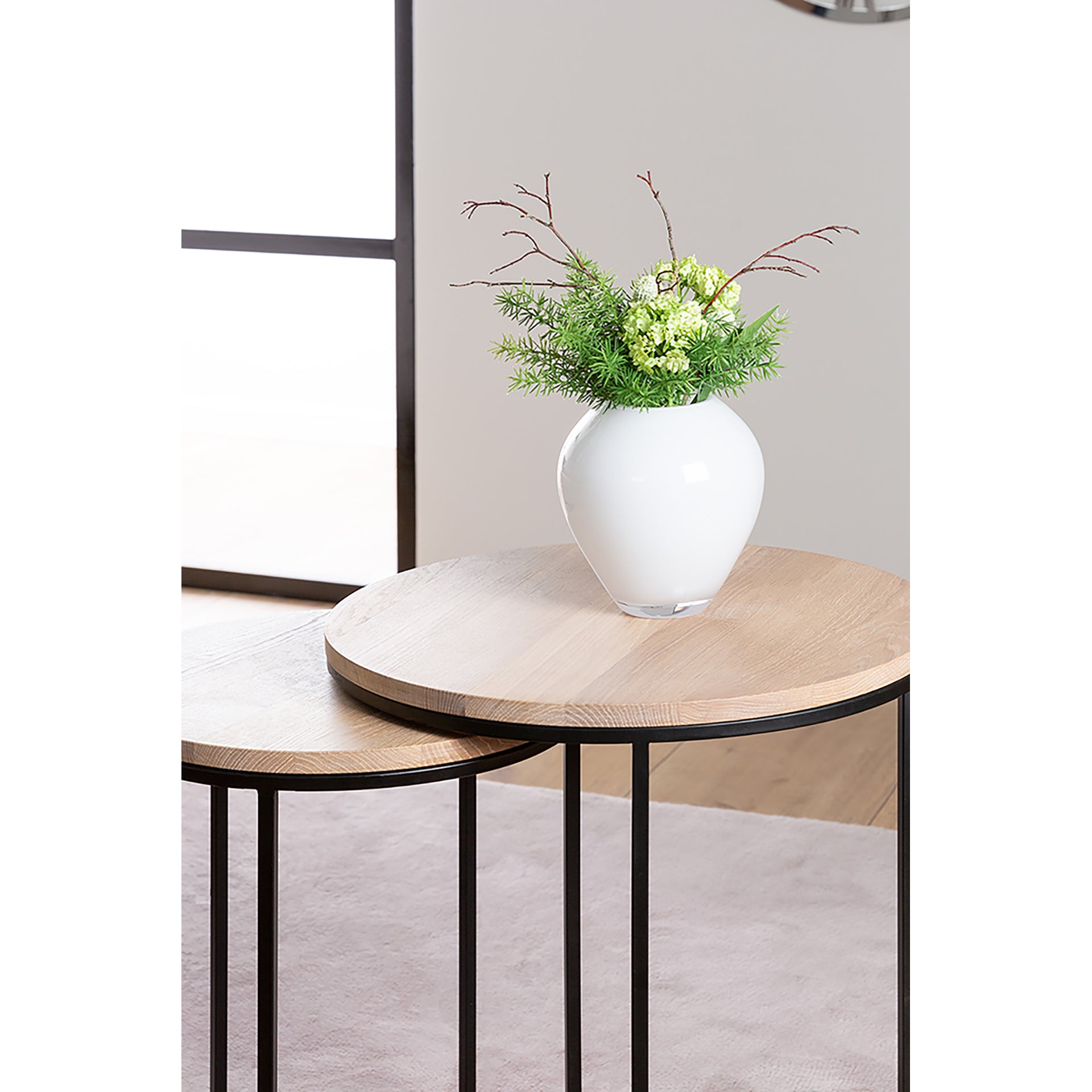 LIVIA Glasvase weiß opal