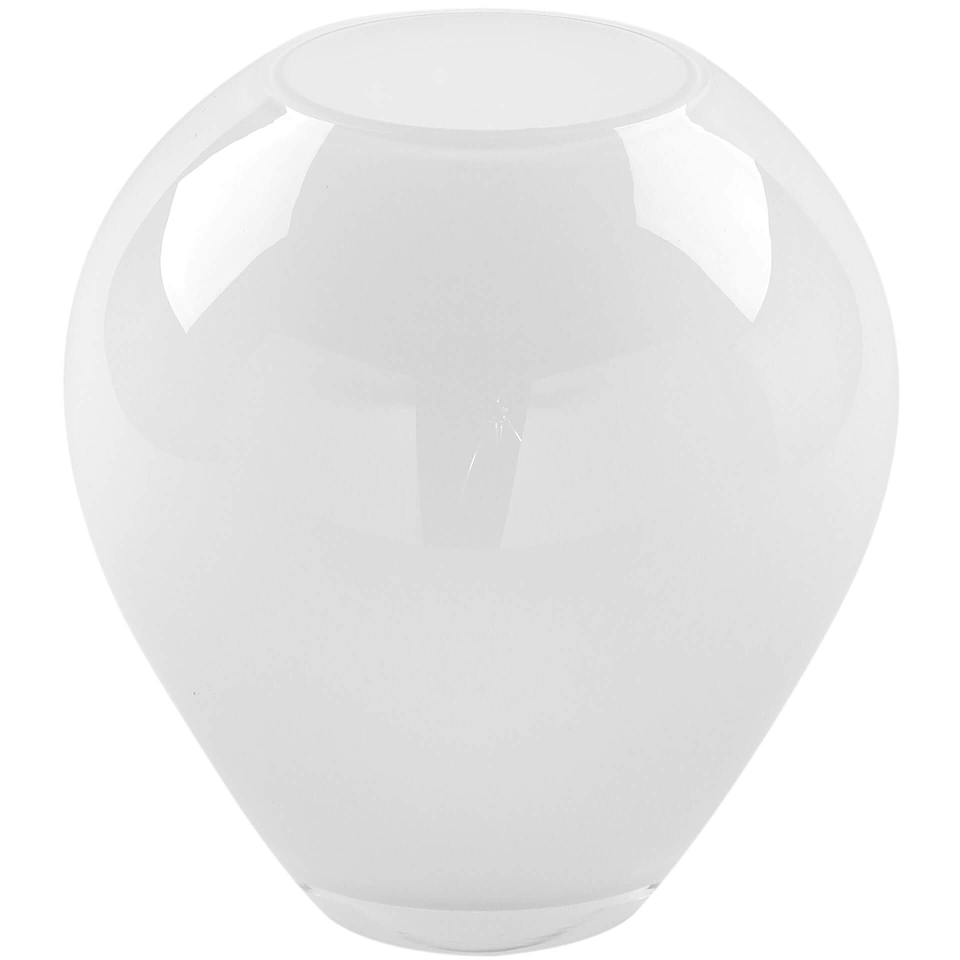 LIVIA Glasvase weiß opal