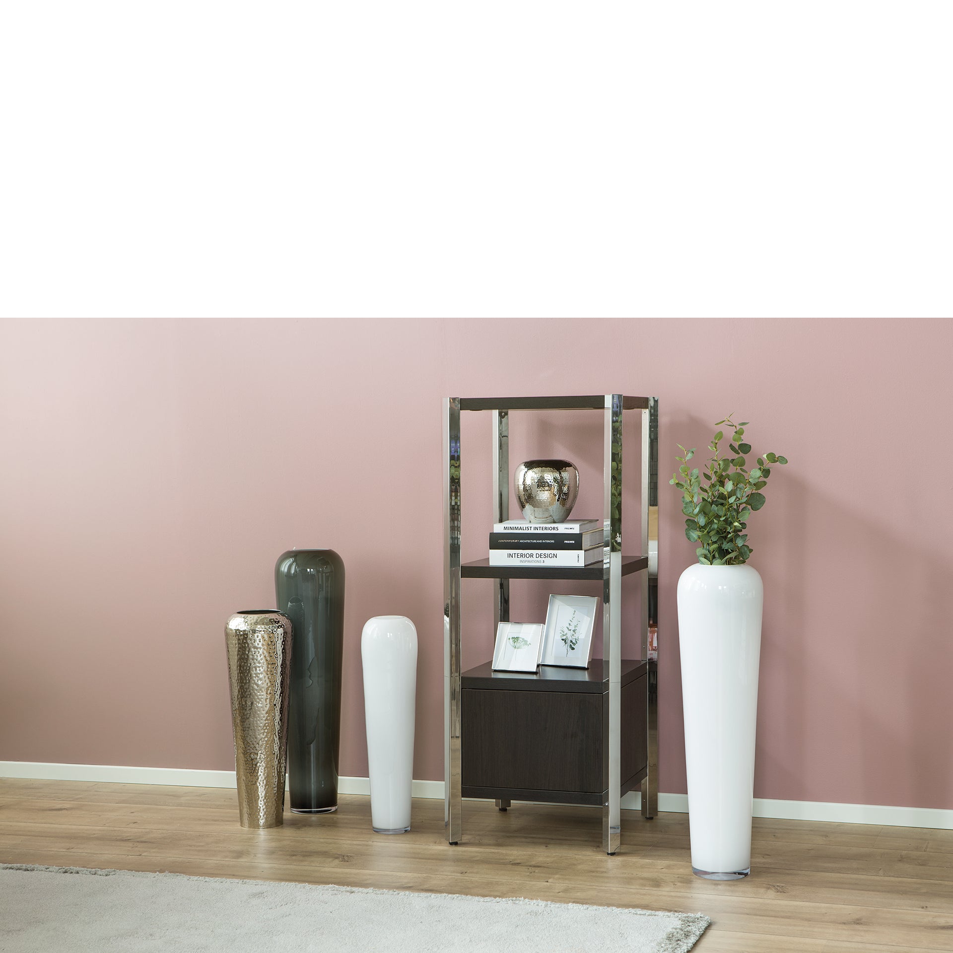 TUTZI Bodenvase weiß