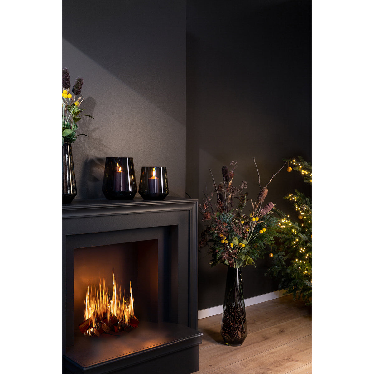 LINEA Vase grau