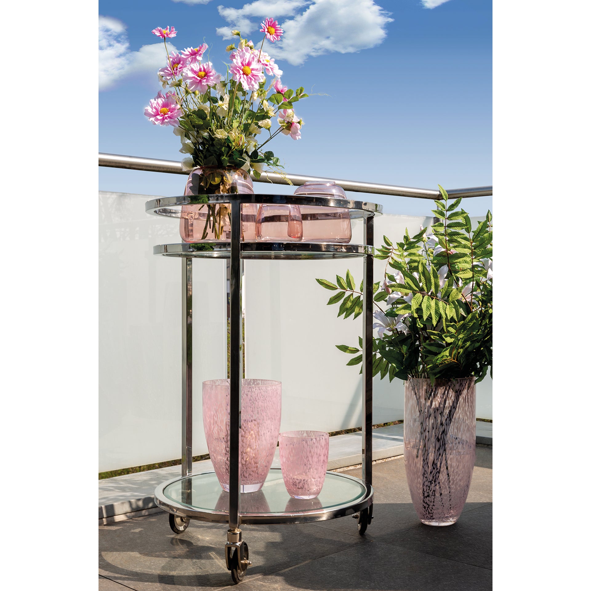 RUMIA Windlicht rose