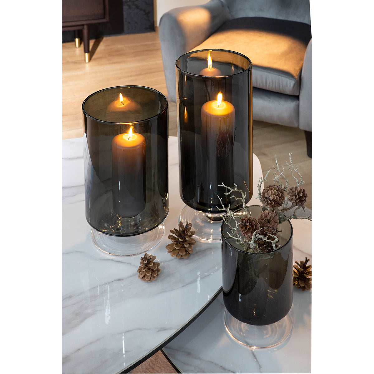 VIANA Vase grau