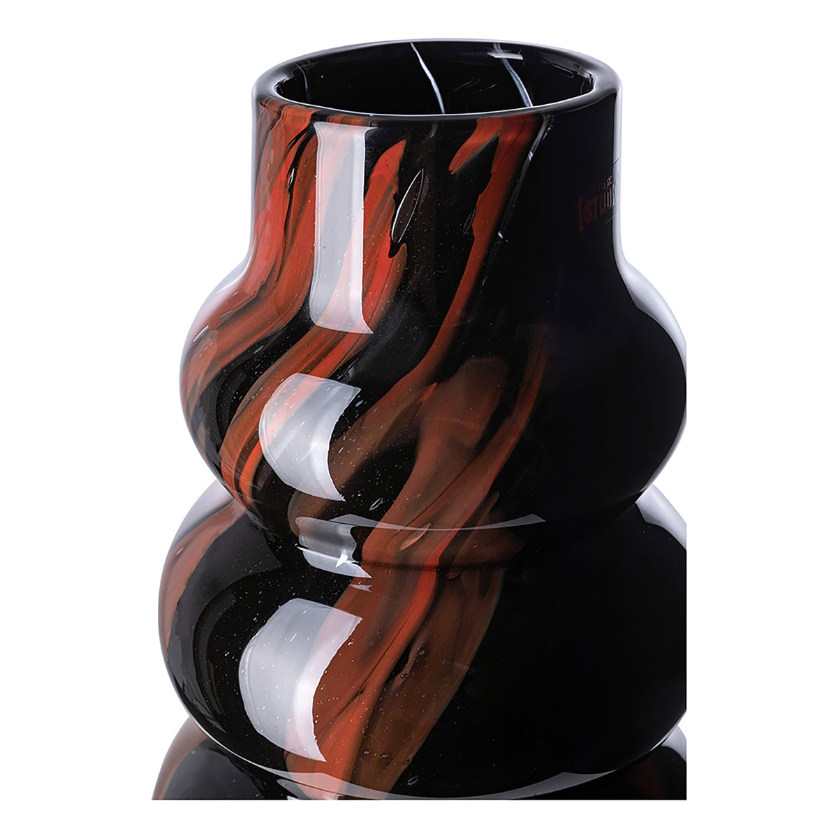 WAVE FRONT Vase schwarz