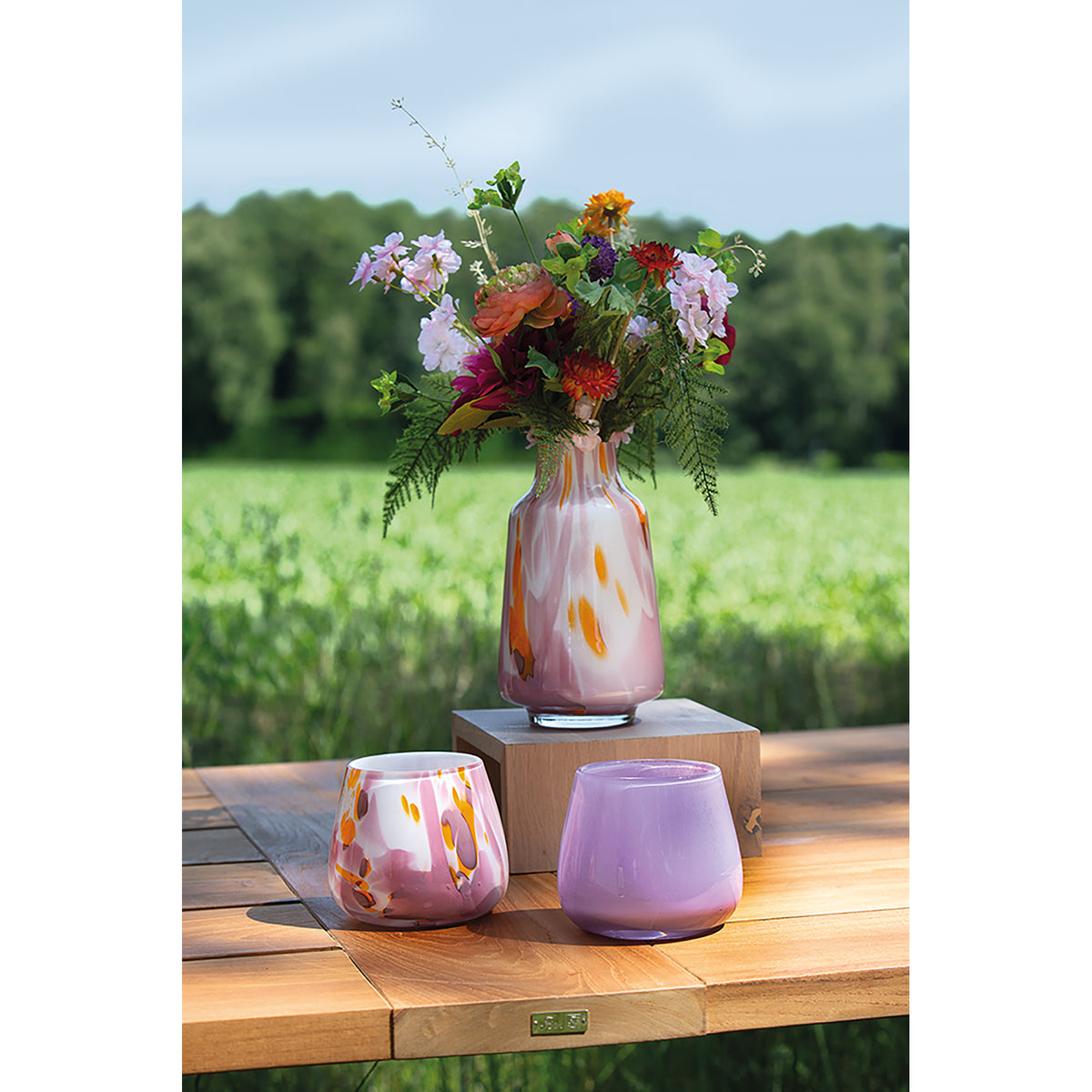 KARA Vase bunt