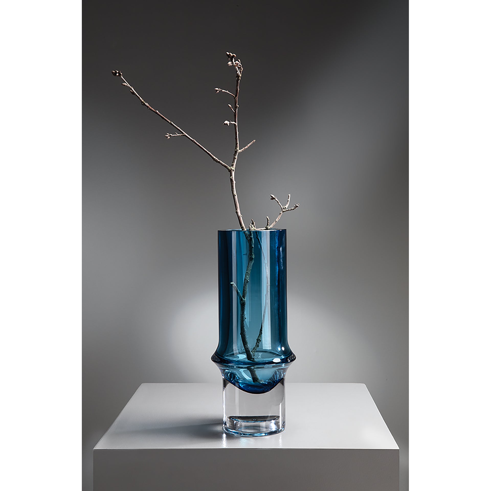 GLENDA Glasvase blau