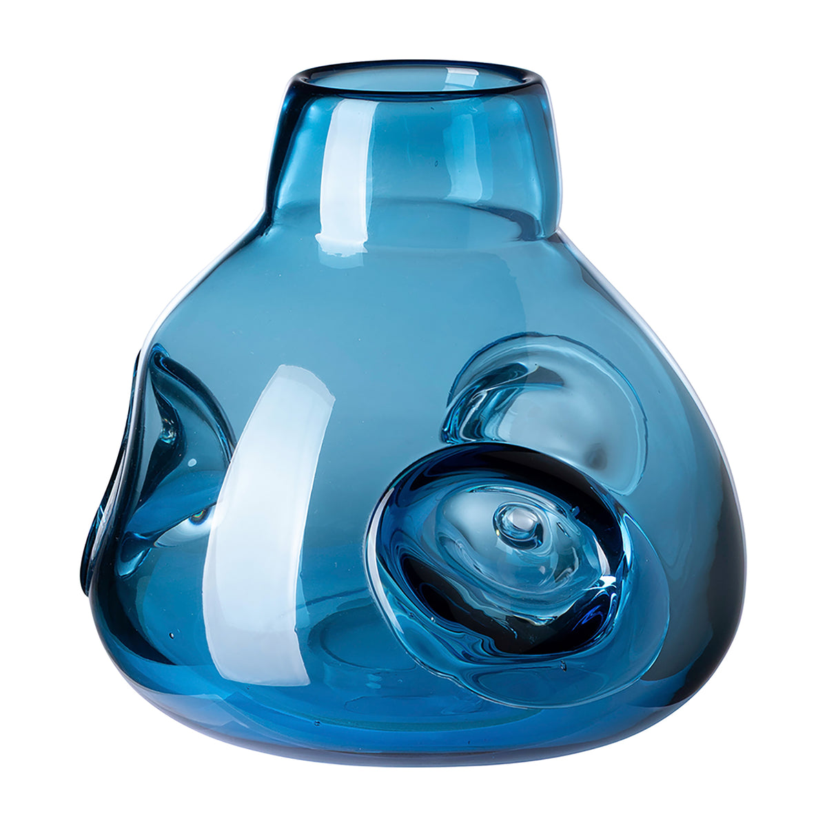 JARVEN Glasvase blau
