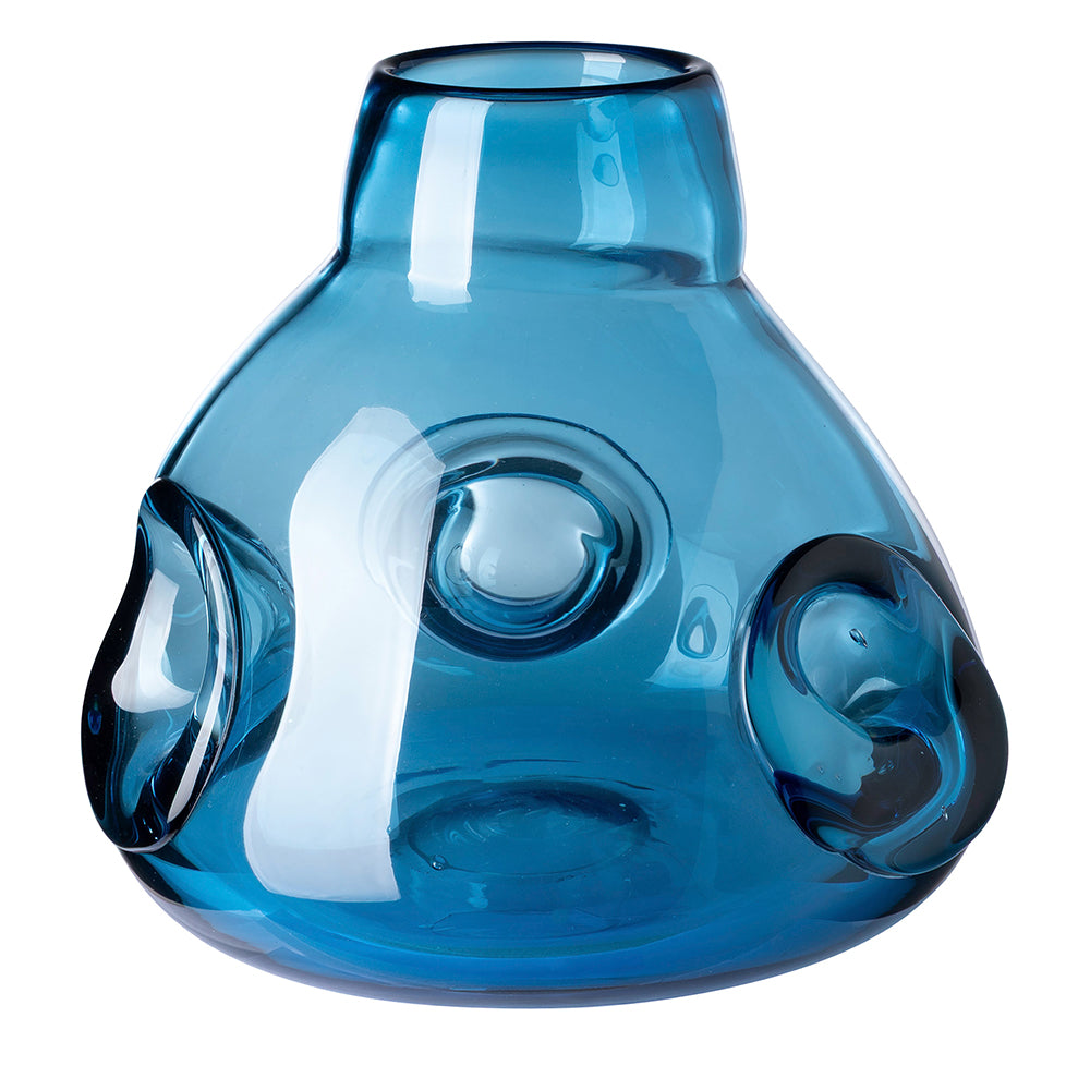 JARVEN Glasvase blau