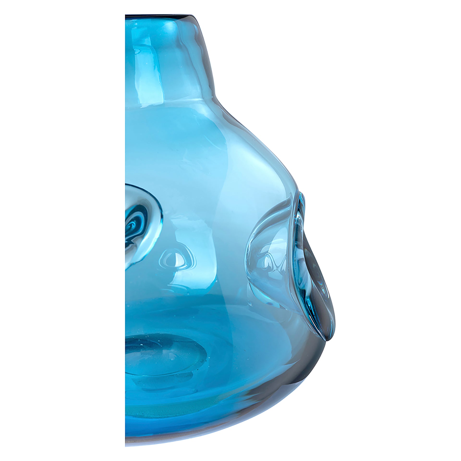 JARVEN Glasvase blau