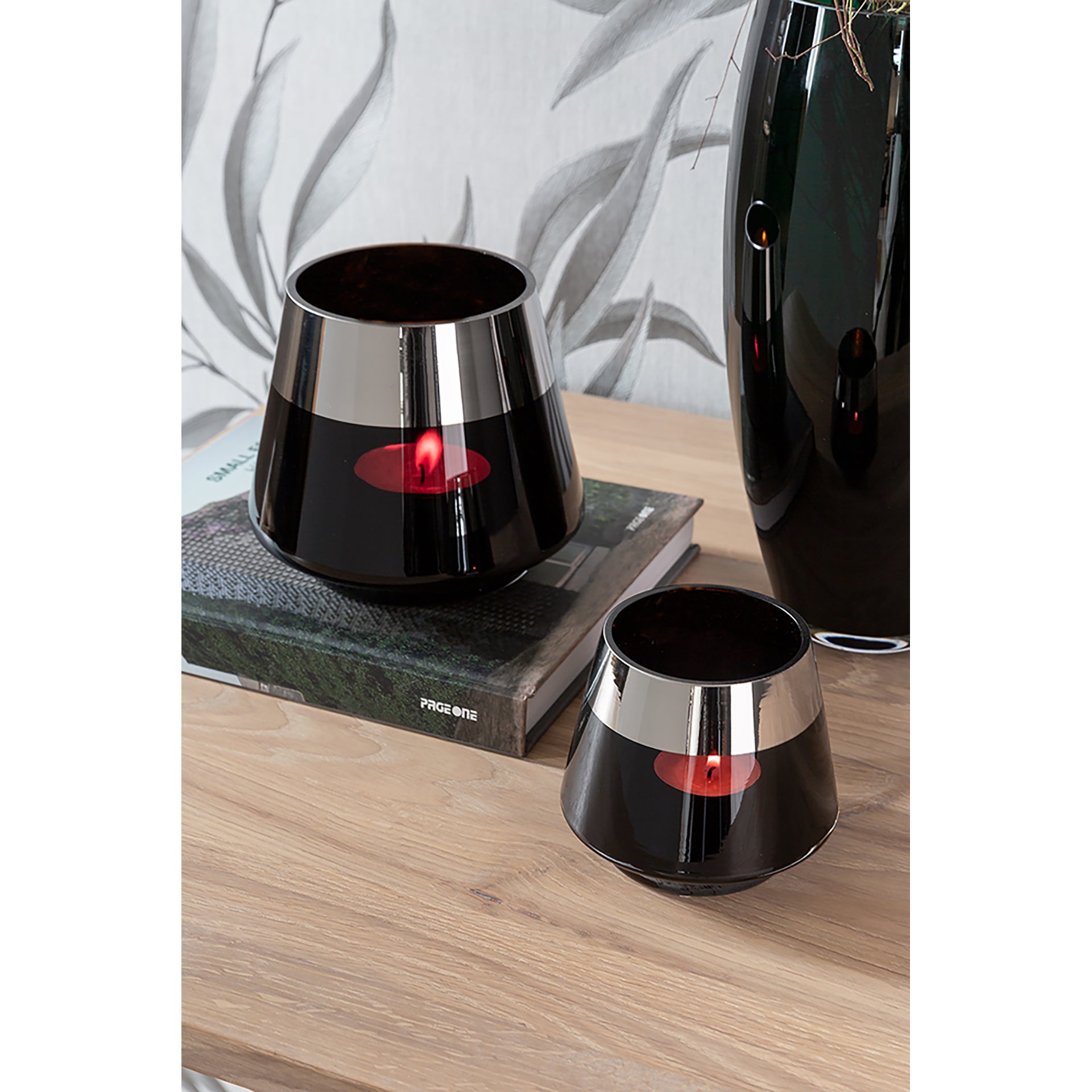 JONA Teelichthalter silberfarben