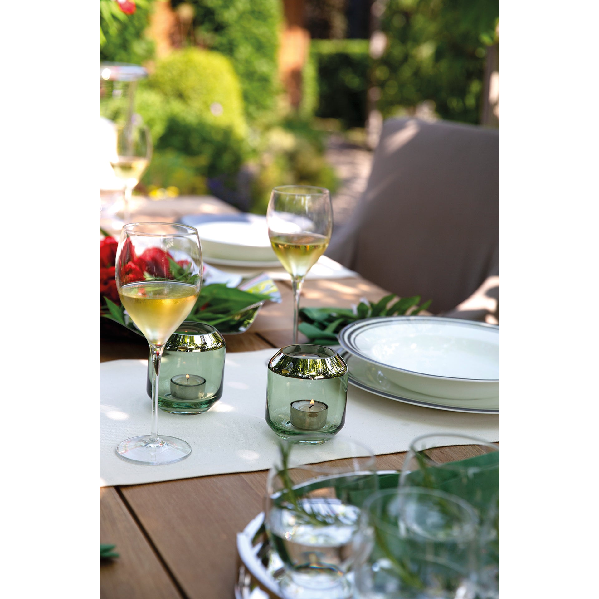 SMILLA Vase silberfarben