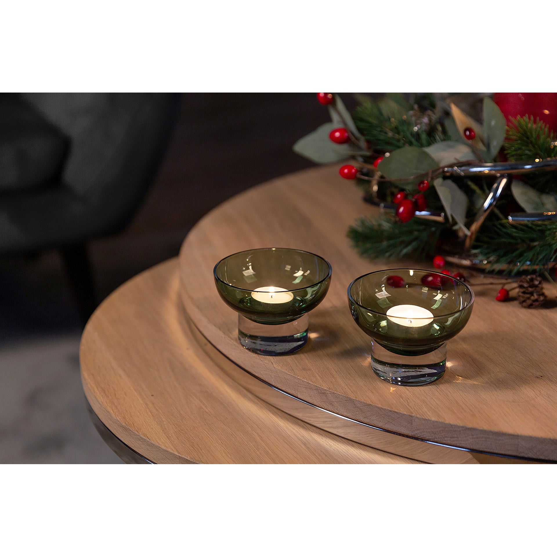 JULIA Teelichthalter transparent