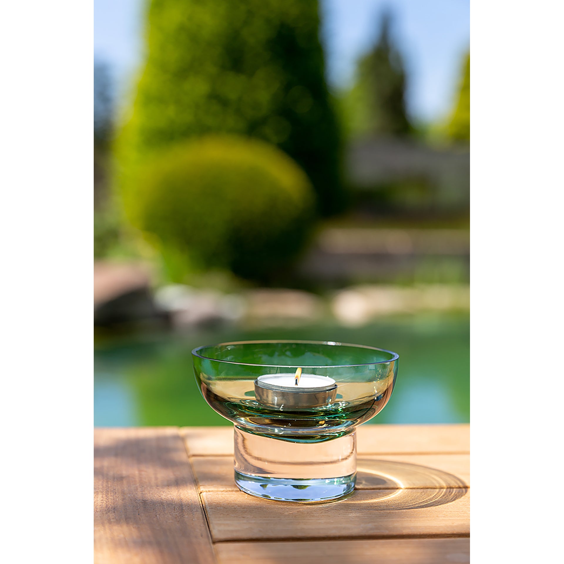 JULIA Teelichthalter transparent
