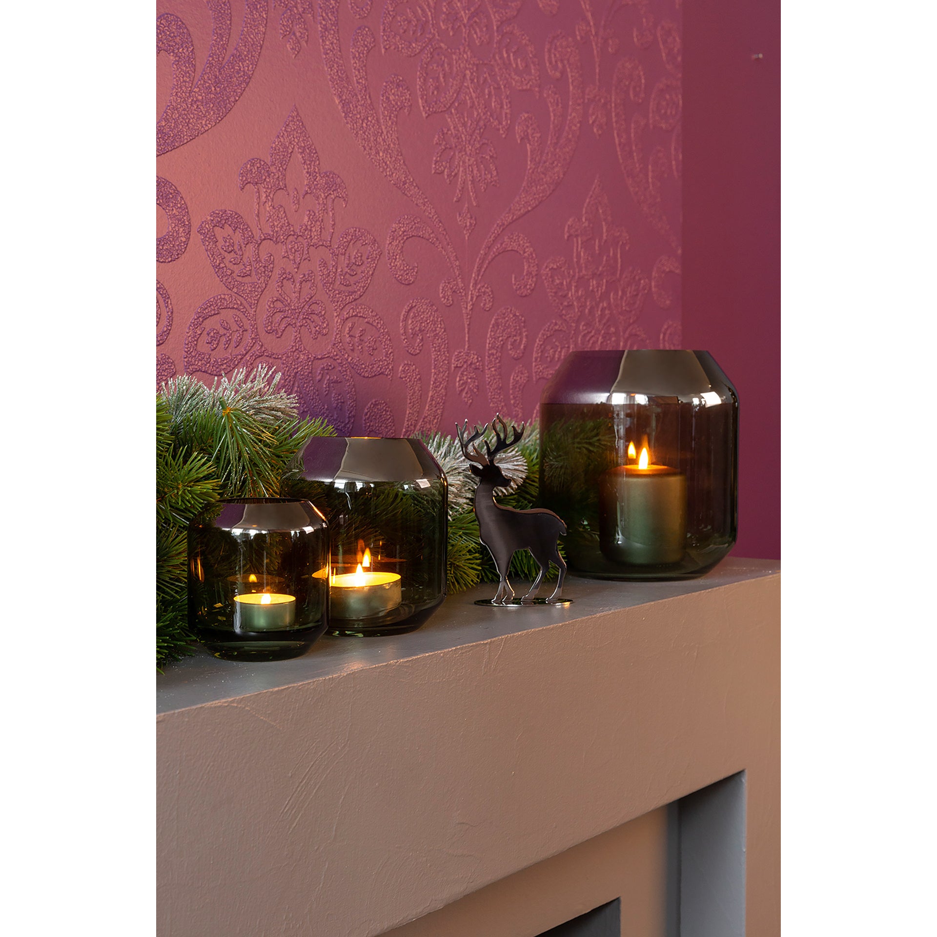 SMILLA Vase silberfarben