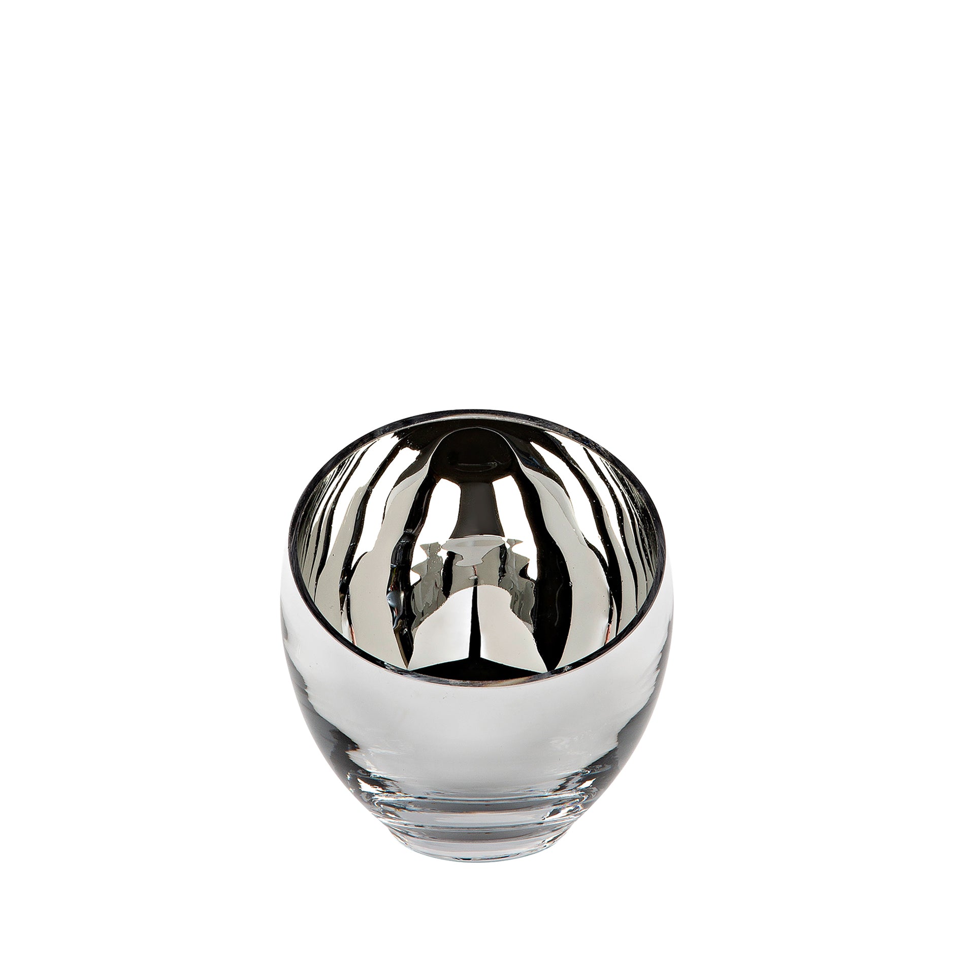 CANDY Teelichthalter silberfarben