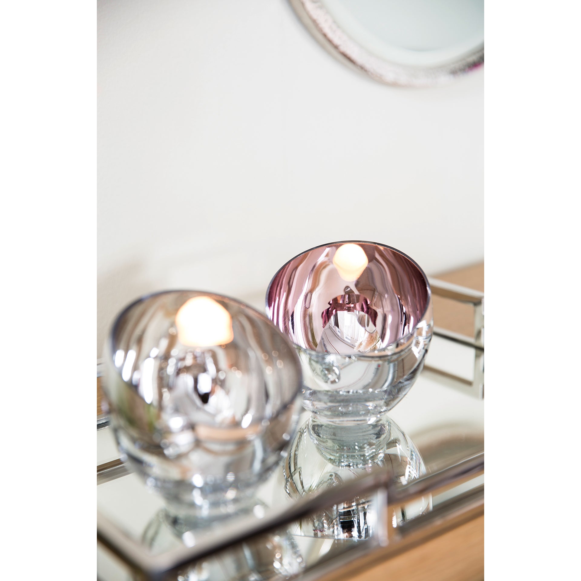 CANDY Teelichthalter puder