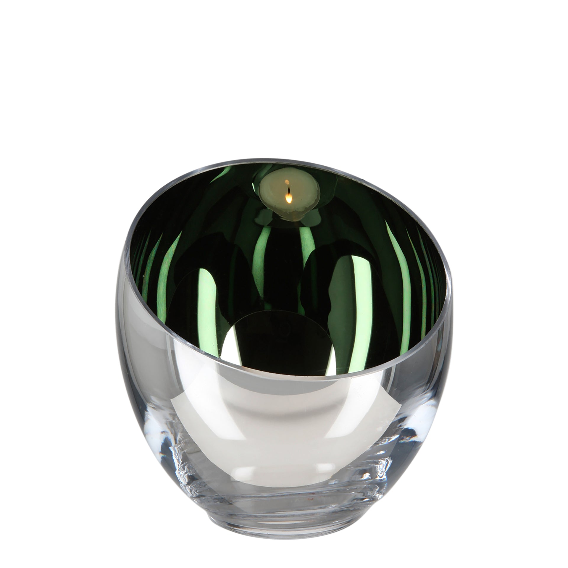 CANDY Teelichthalter moosgrün