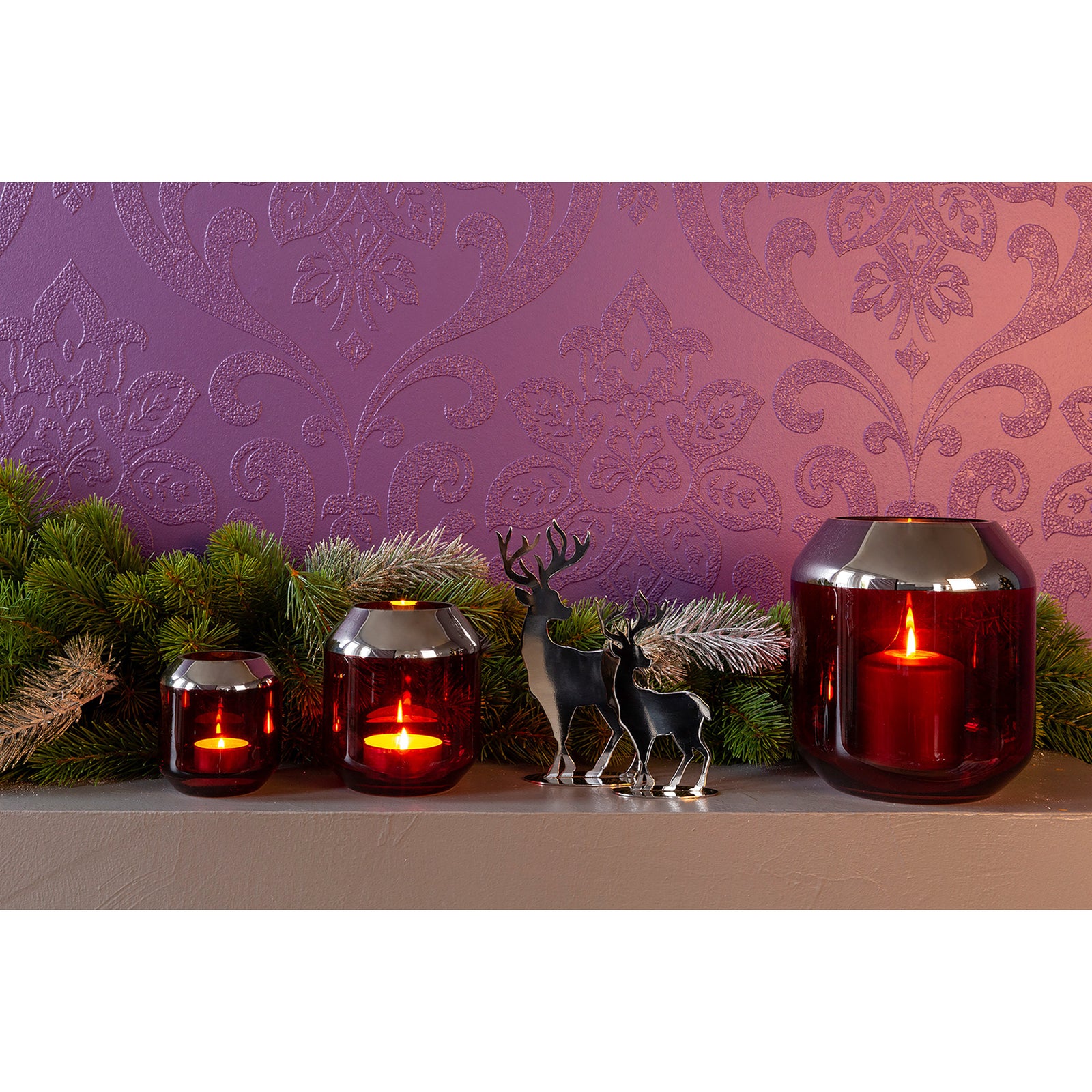 SMILLA Vase silberfarben