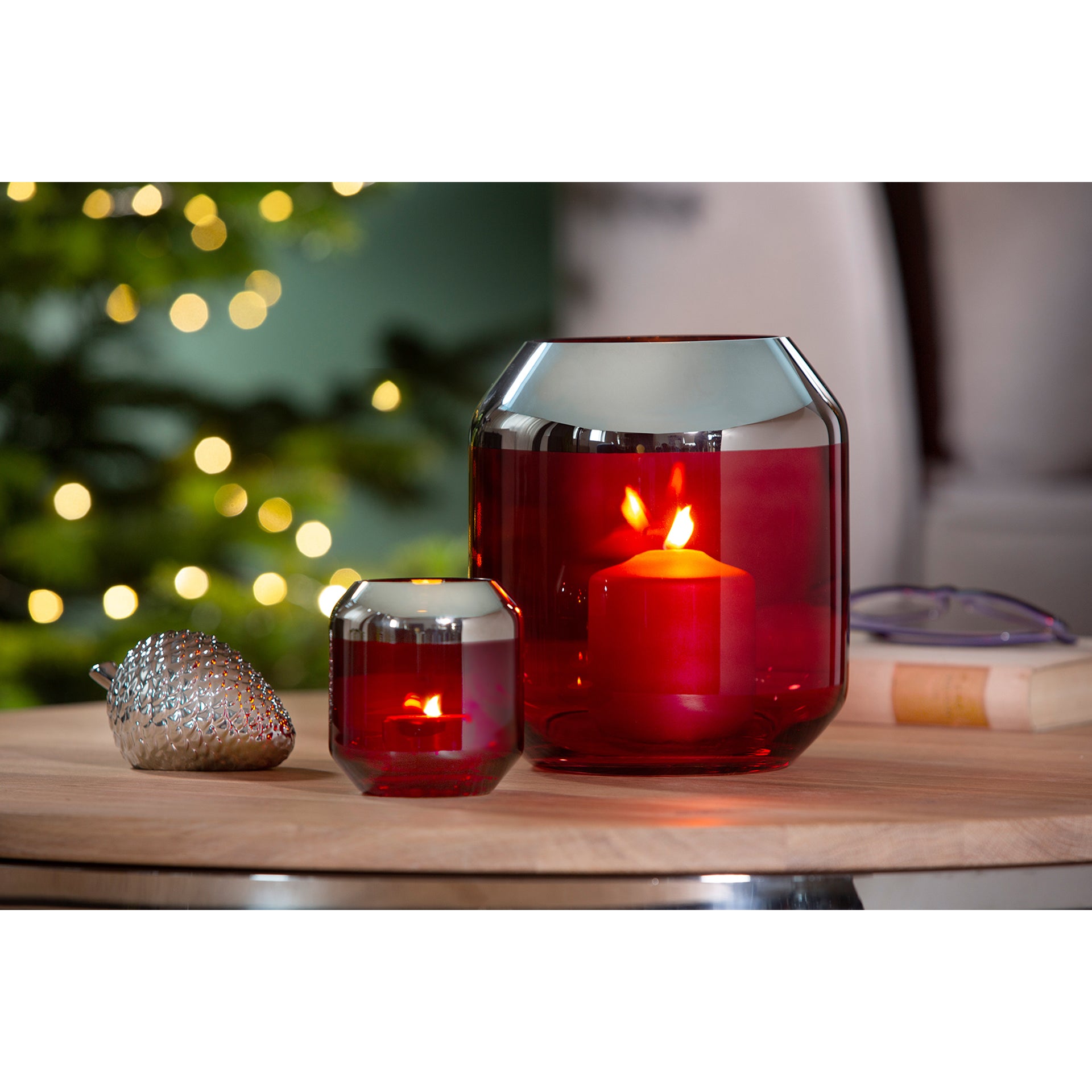 SMILLA Vase silberfarben