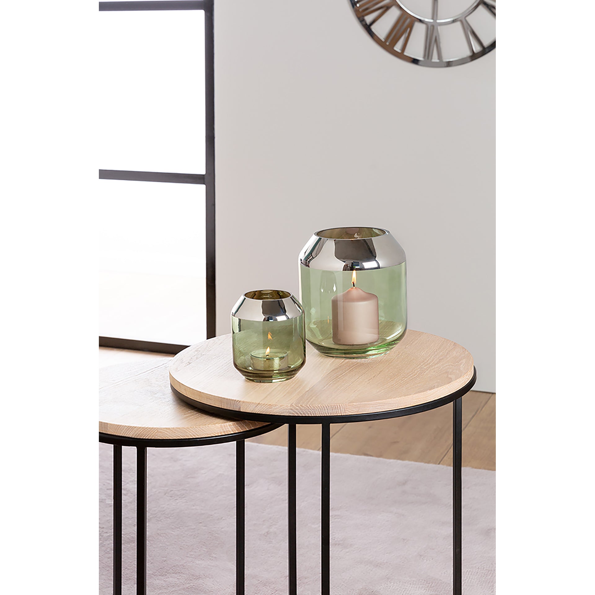 SMILLA Vase silberfarben