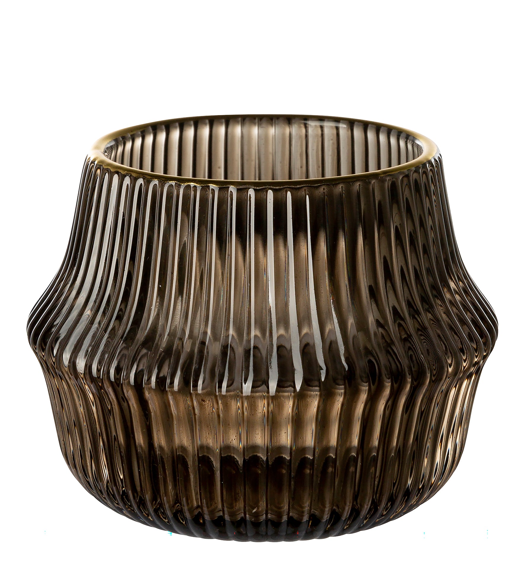 FREYA Teelichthalter grau