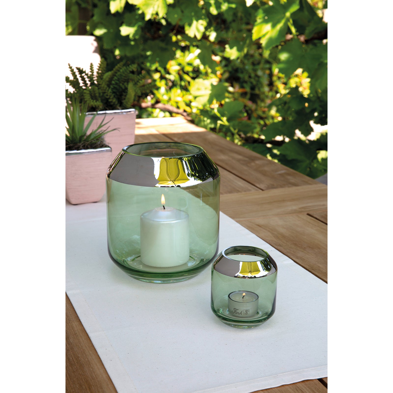 SMILLA Vase silberfarben