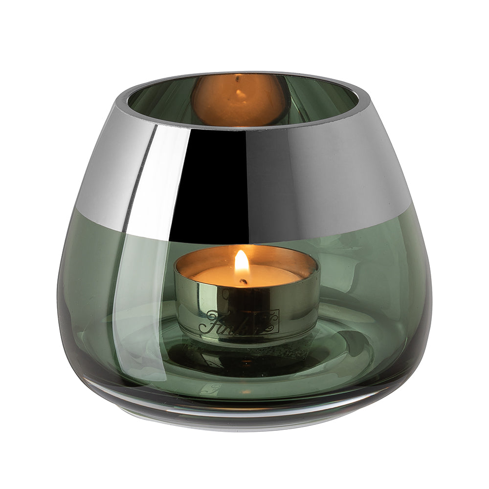 BELLA Teelichthalter silberfarben