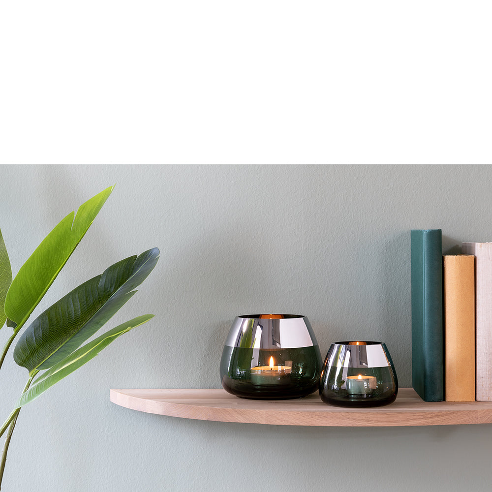 BELLA Teelichthalter silberfarben