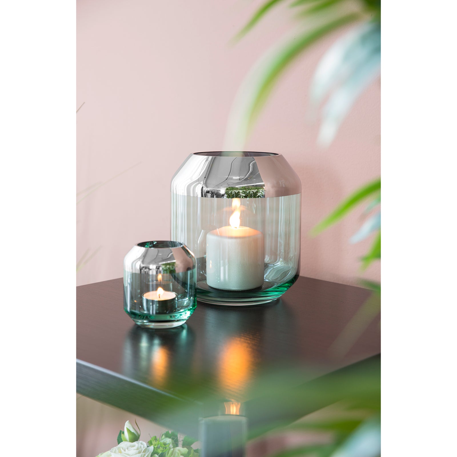 SMILLA Vase silberfarben