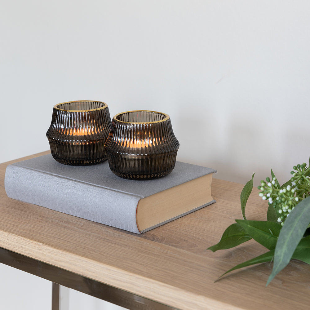 FREYA Teelichthalter goldfarben