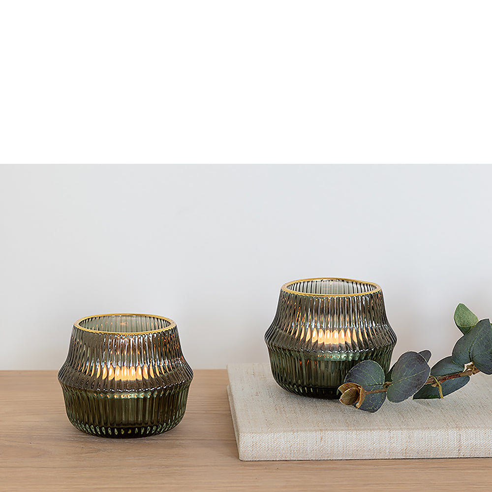 FREYA Teelichthalter goldfarben