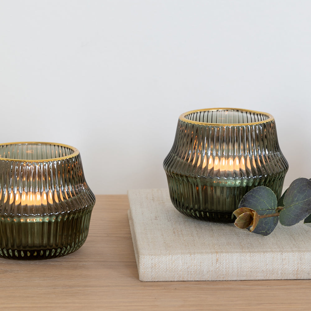 FREYA Teelichthalter goldfarben