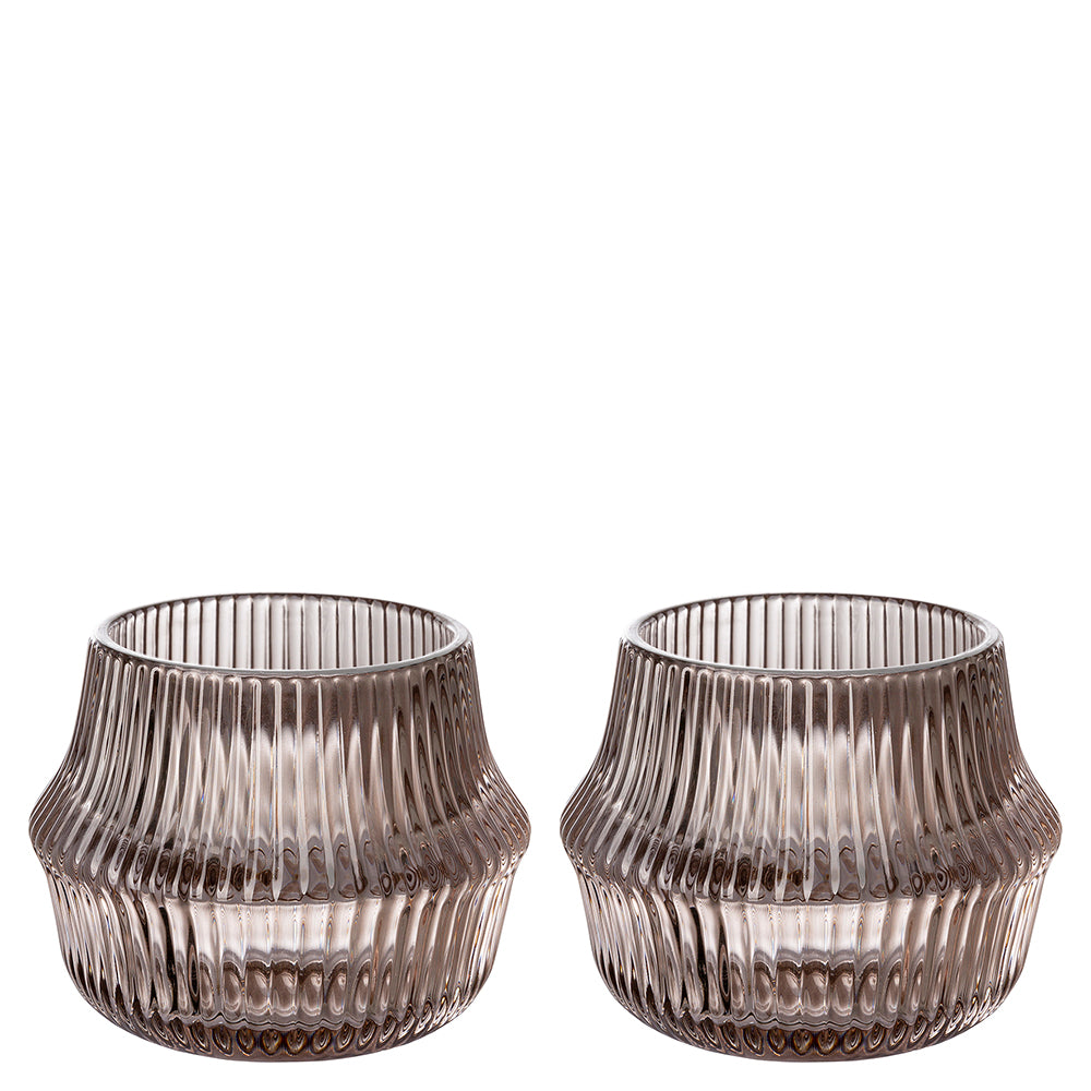 FREYA Teelichthalter coffee