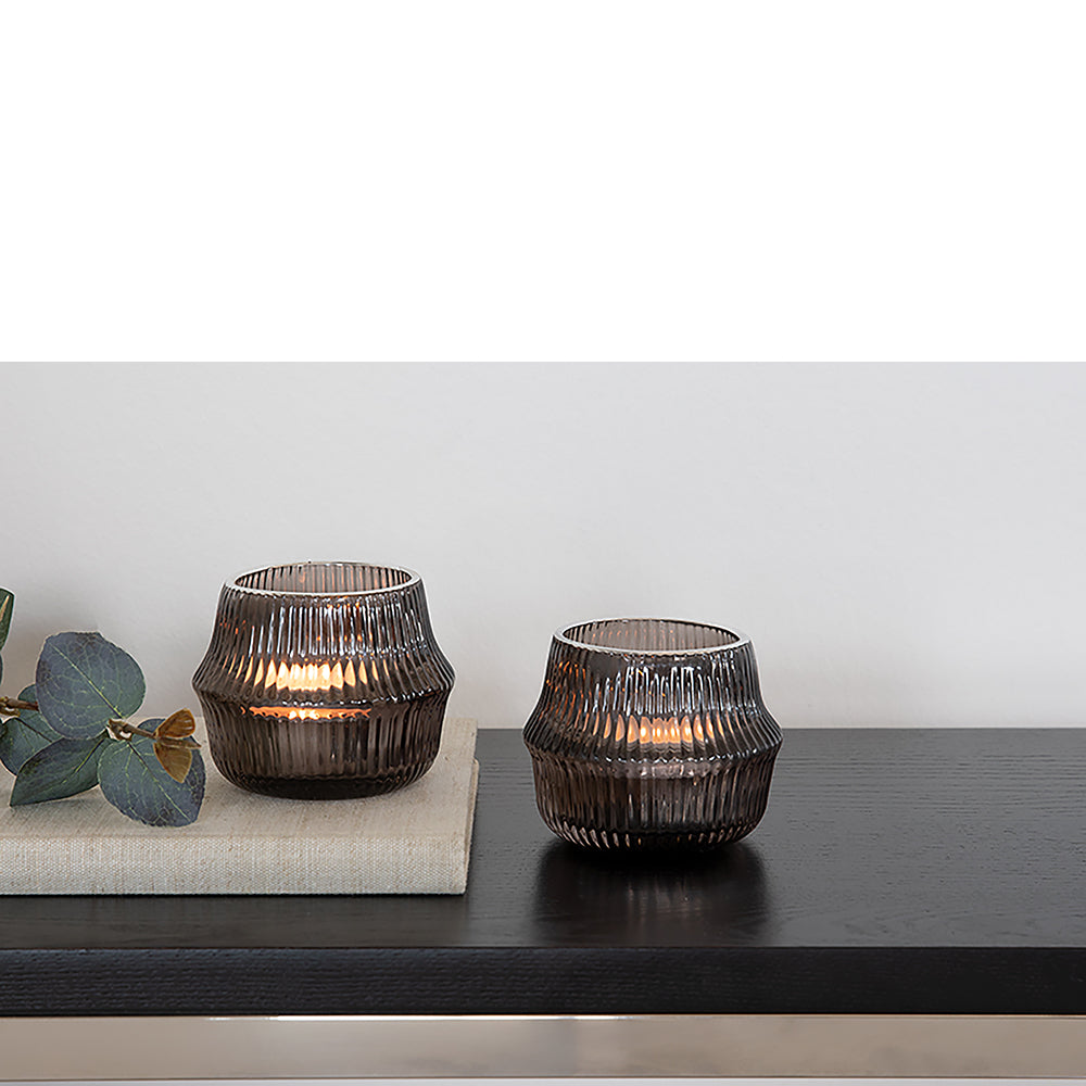 FREYA Teelichthalter coffee