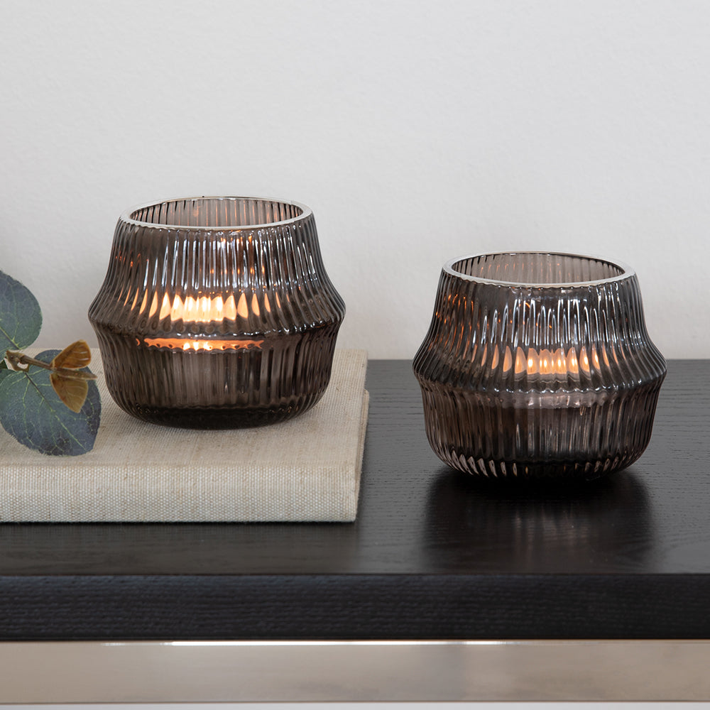 FREYA Teelichthalter coffee