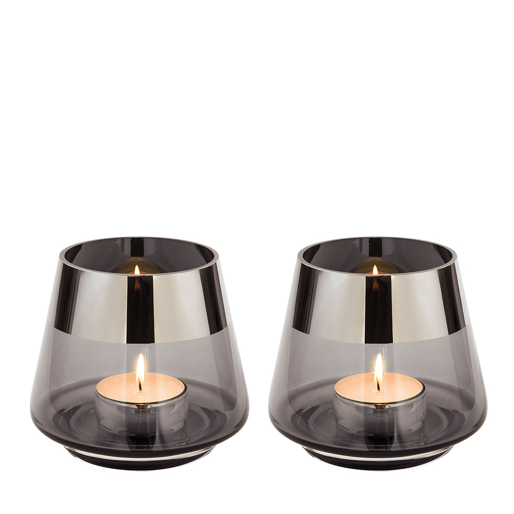 JONA Teelichthalter silberfarben