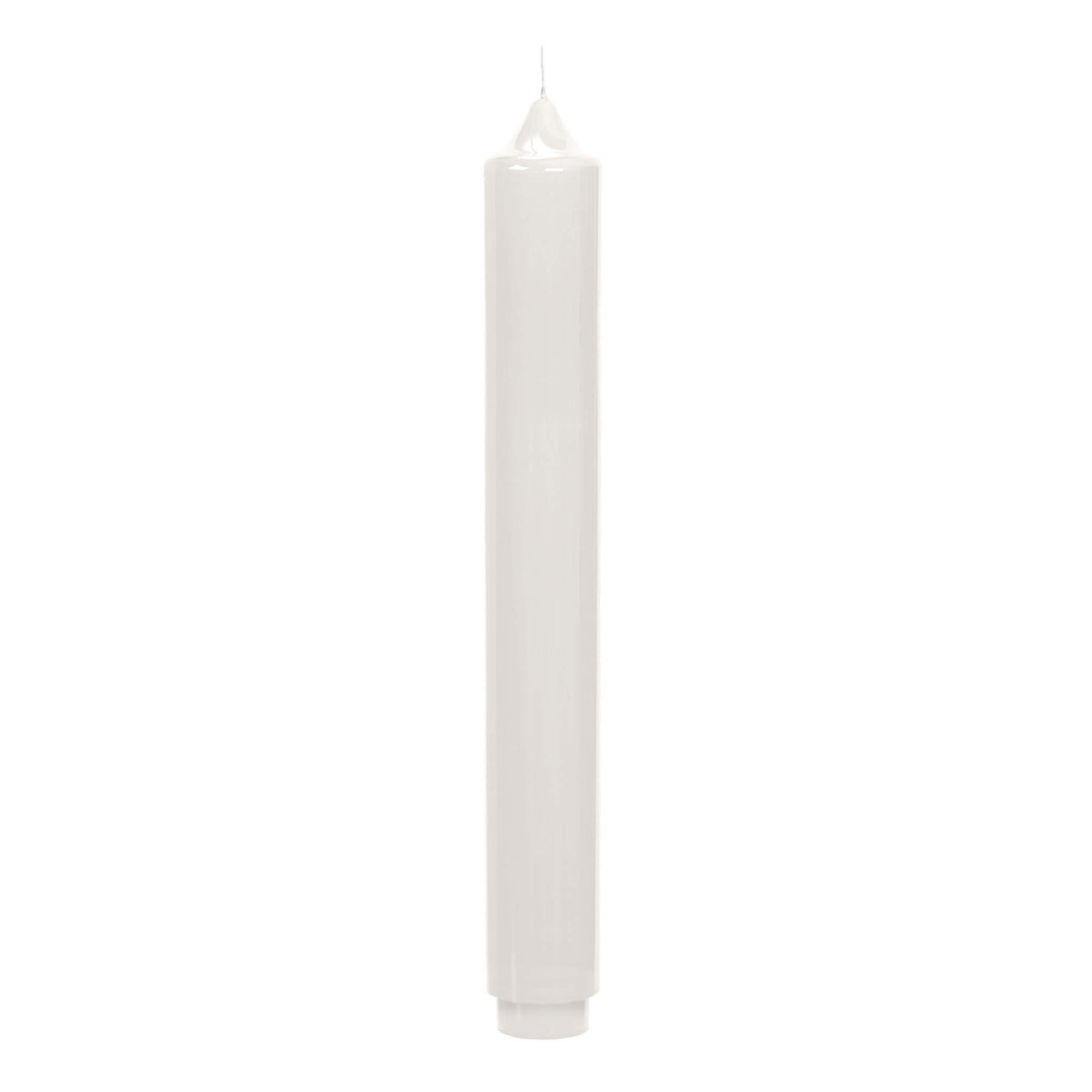 CANDLE gelackte Stabkerze weiß