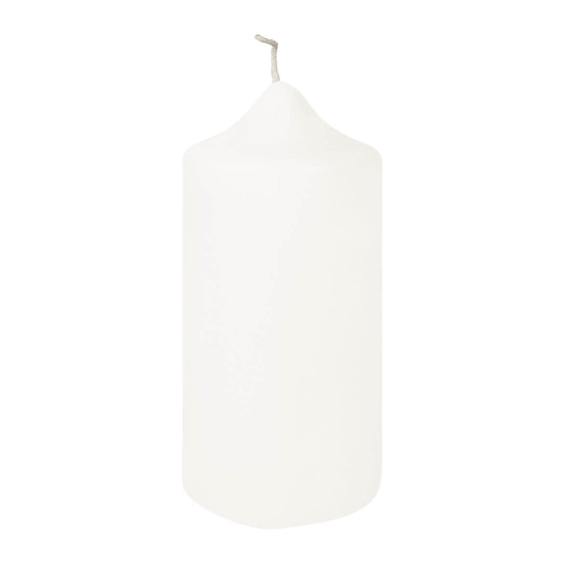 CANDLE getauchte Stumpenkerze weiß