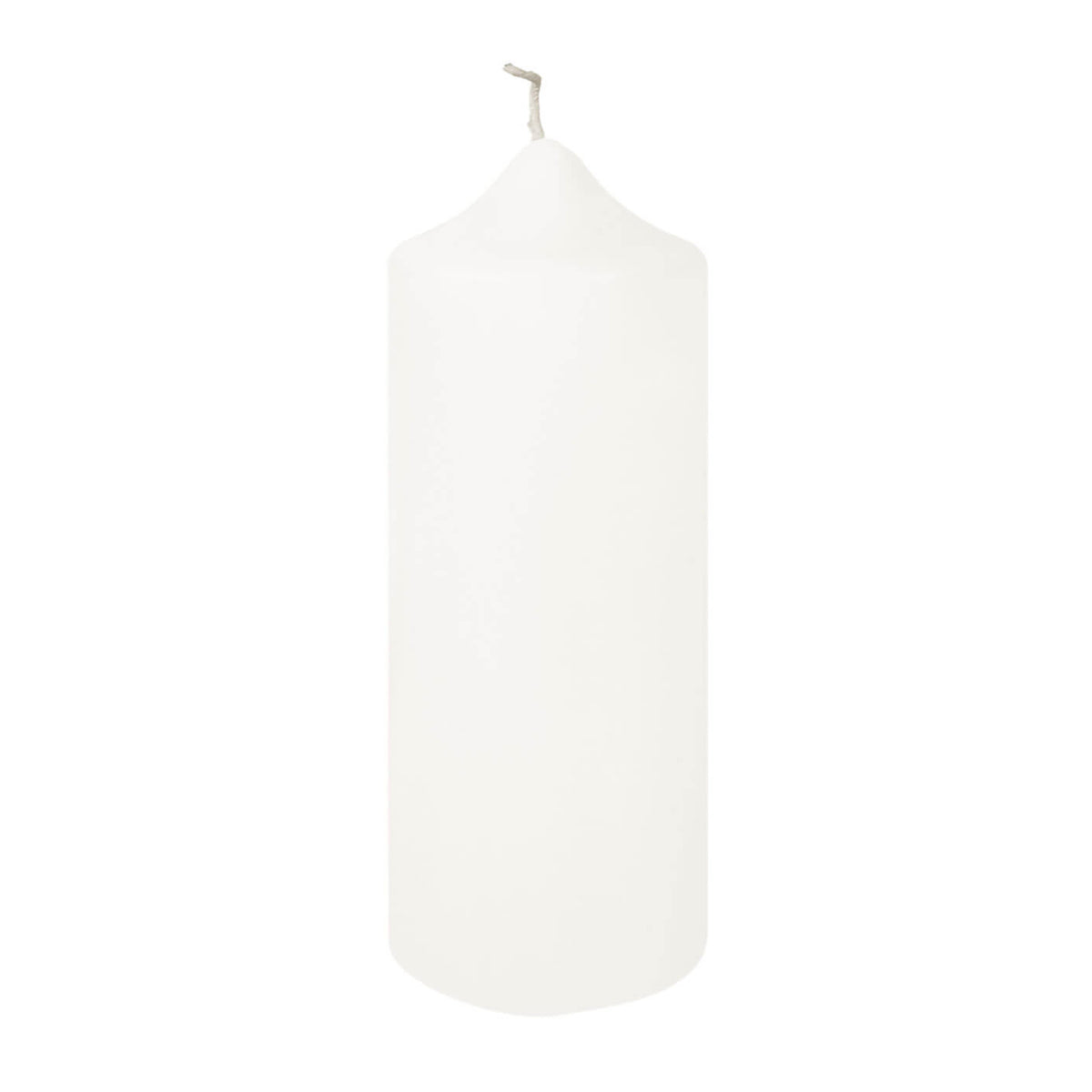 CANDLE getauchte Stumpenkerze weiß
