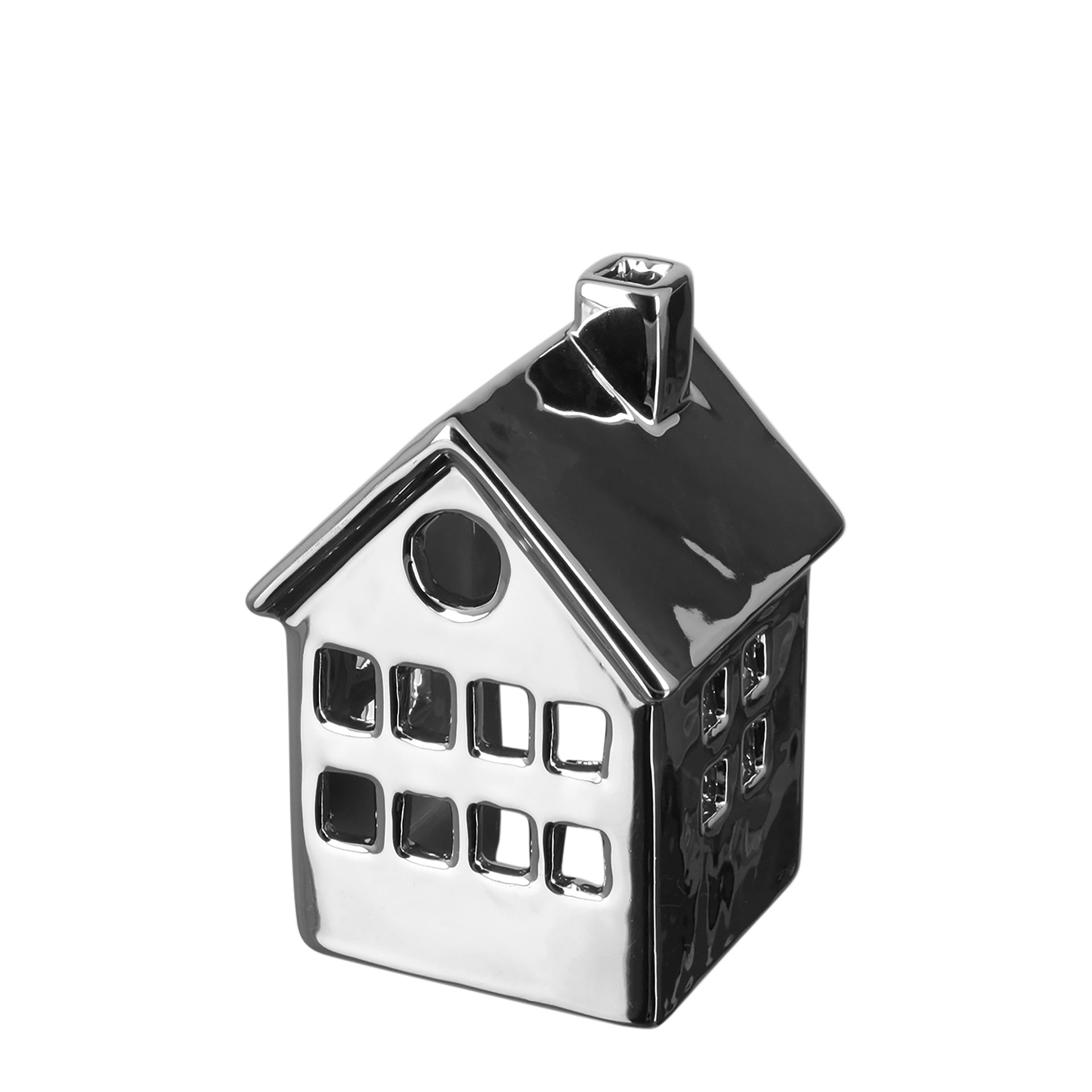 CABANA Teelichthalter silberfarben