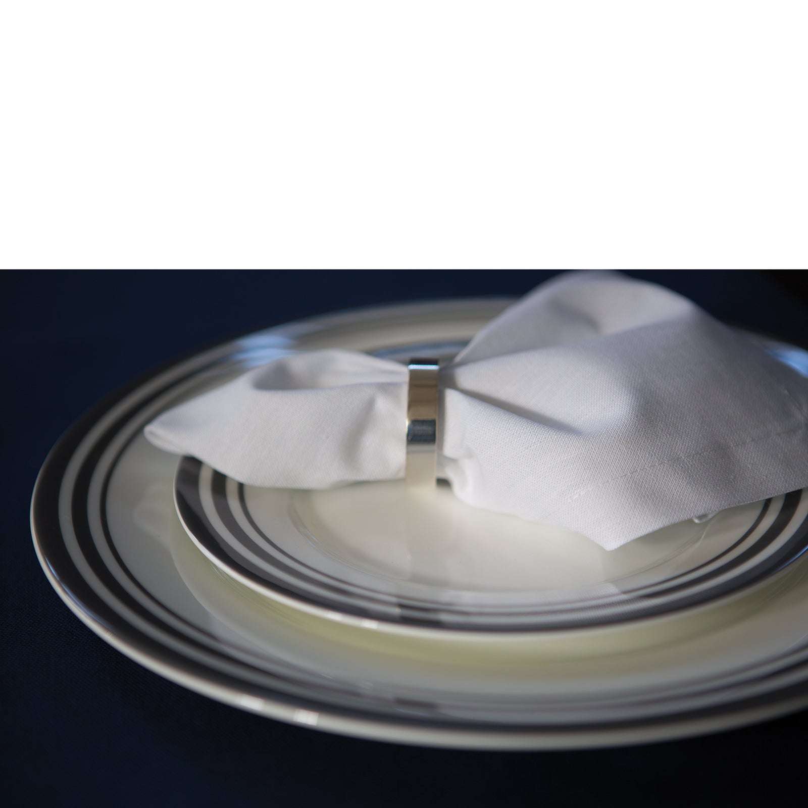 MOMENTS Dessertteller grau