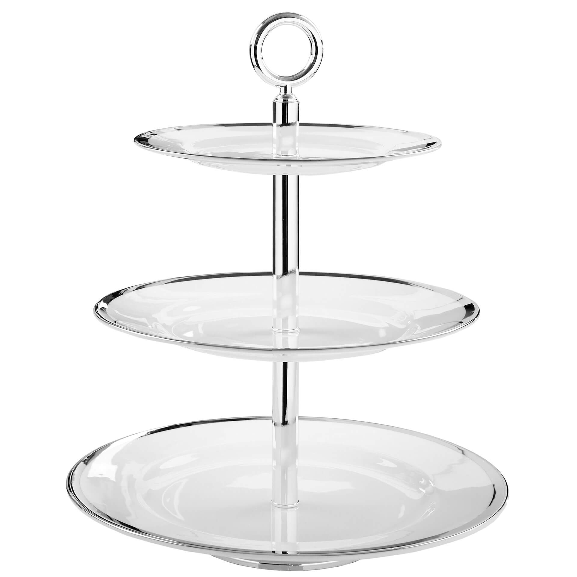 PLATINUM 3er Etagere silberfarben