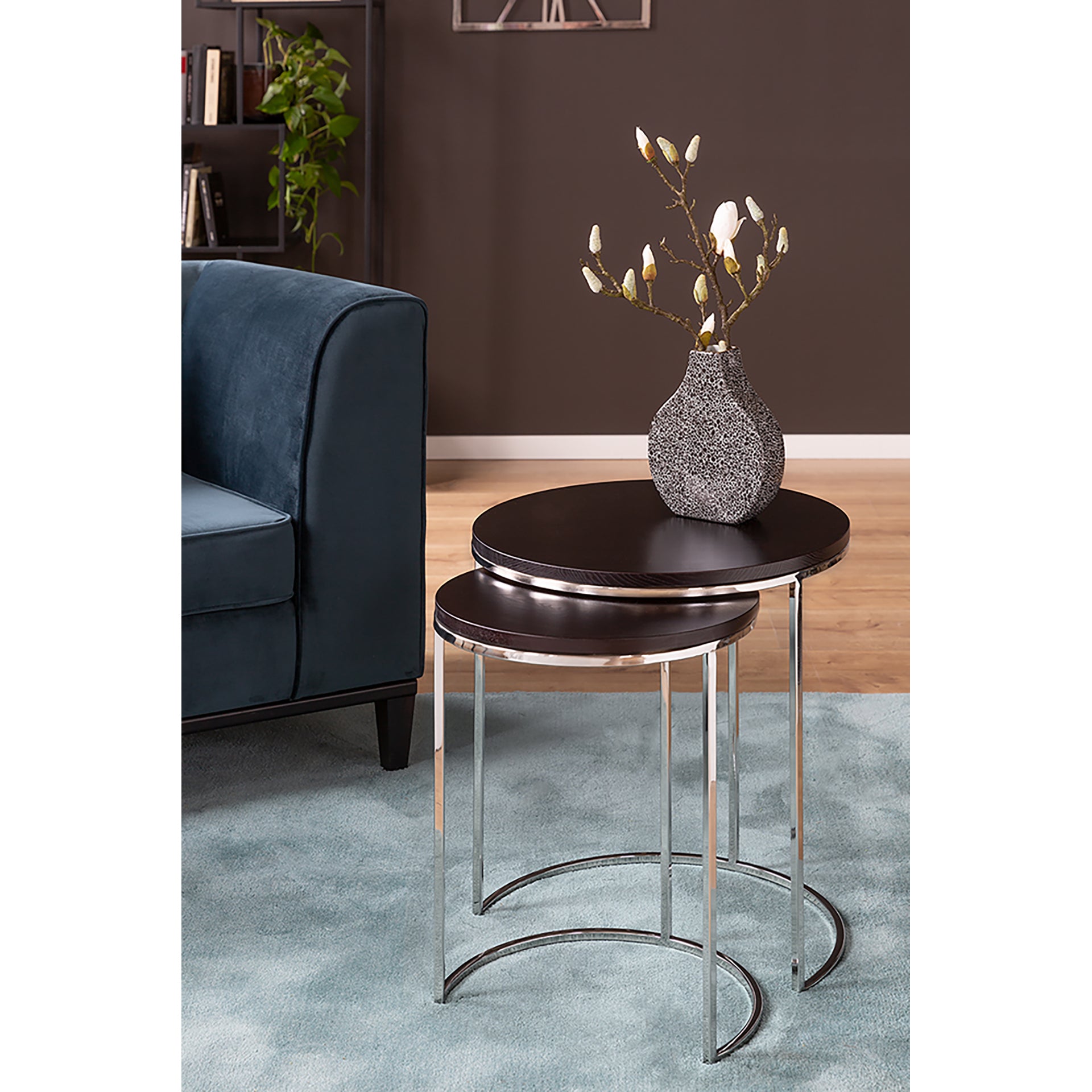 MINTA Vase schwarz-weiß