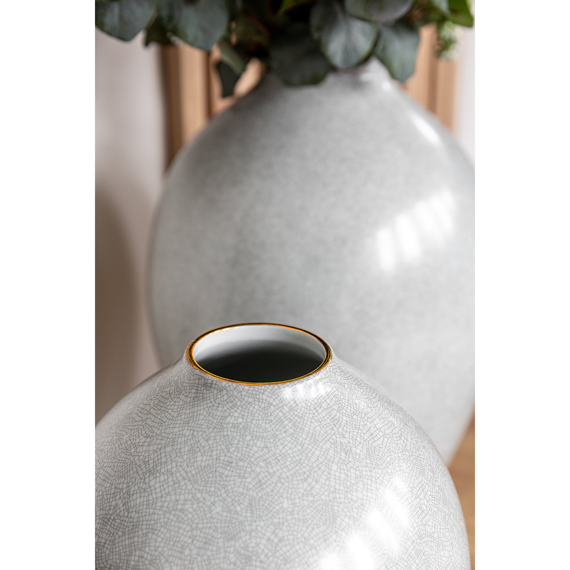 AGNETA Bodenvase weiß