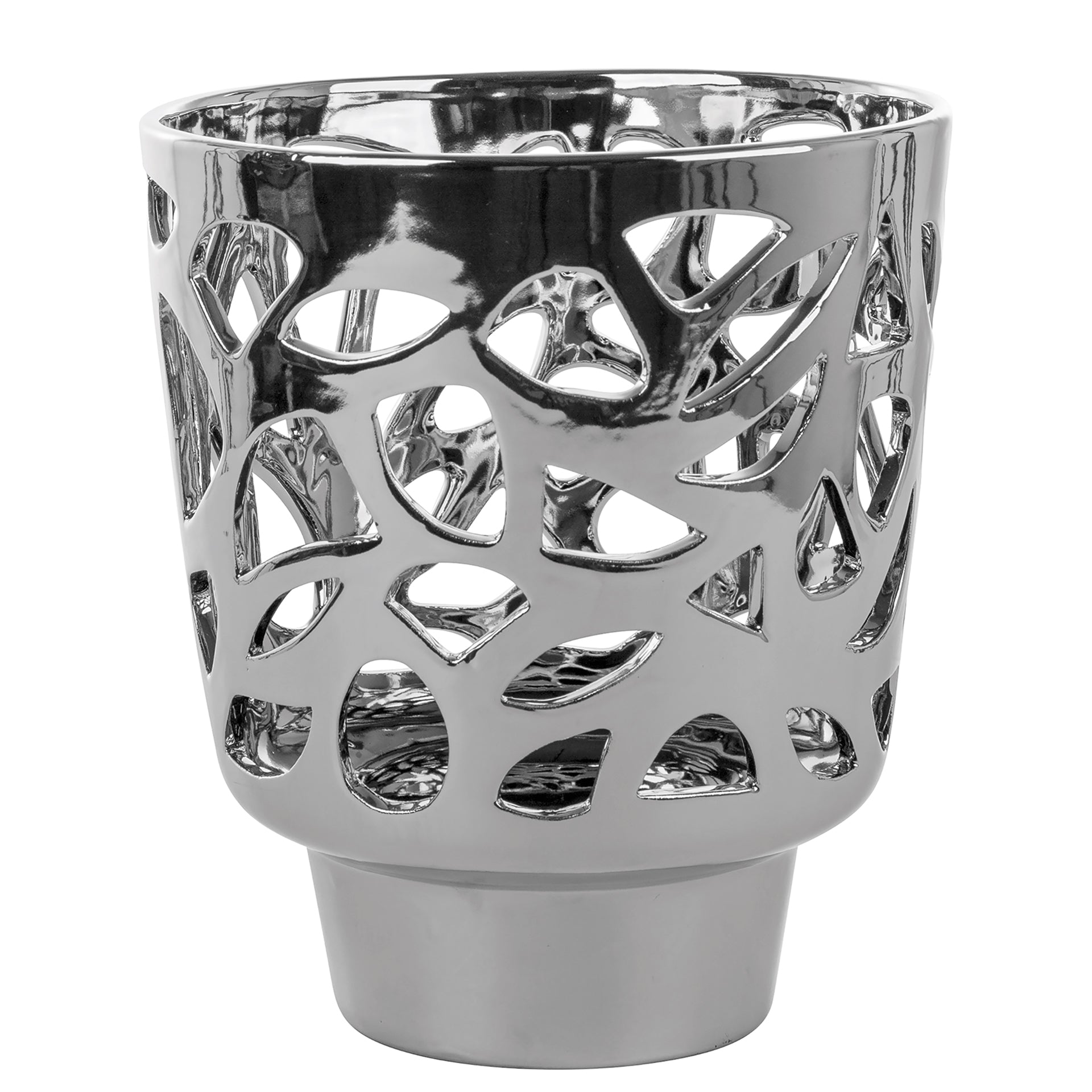 EVITA Windlicht silberfarben