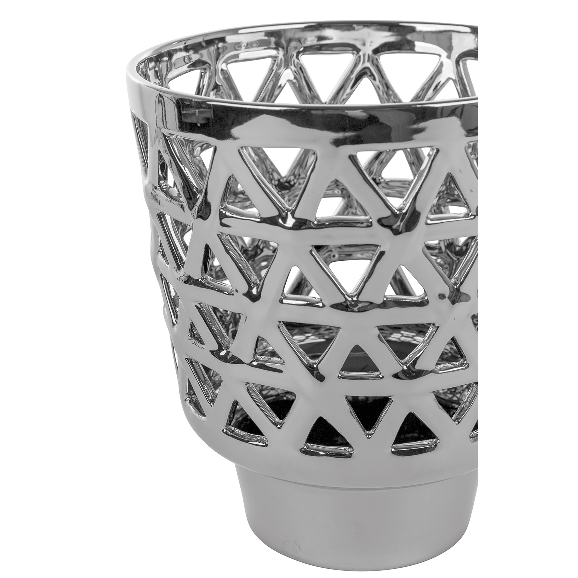 EVITA Windlicht silberfarben