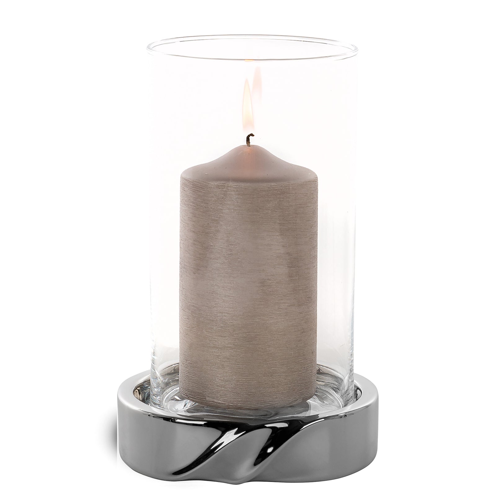 LE DECOR Windlicht silberfarben