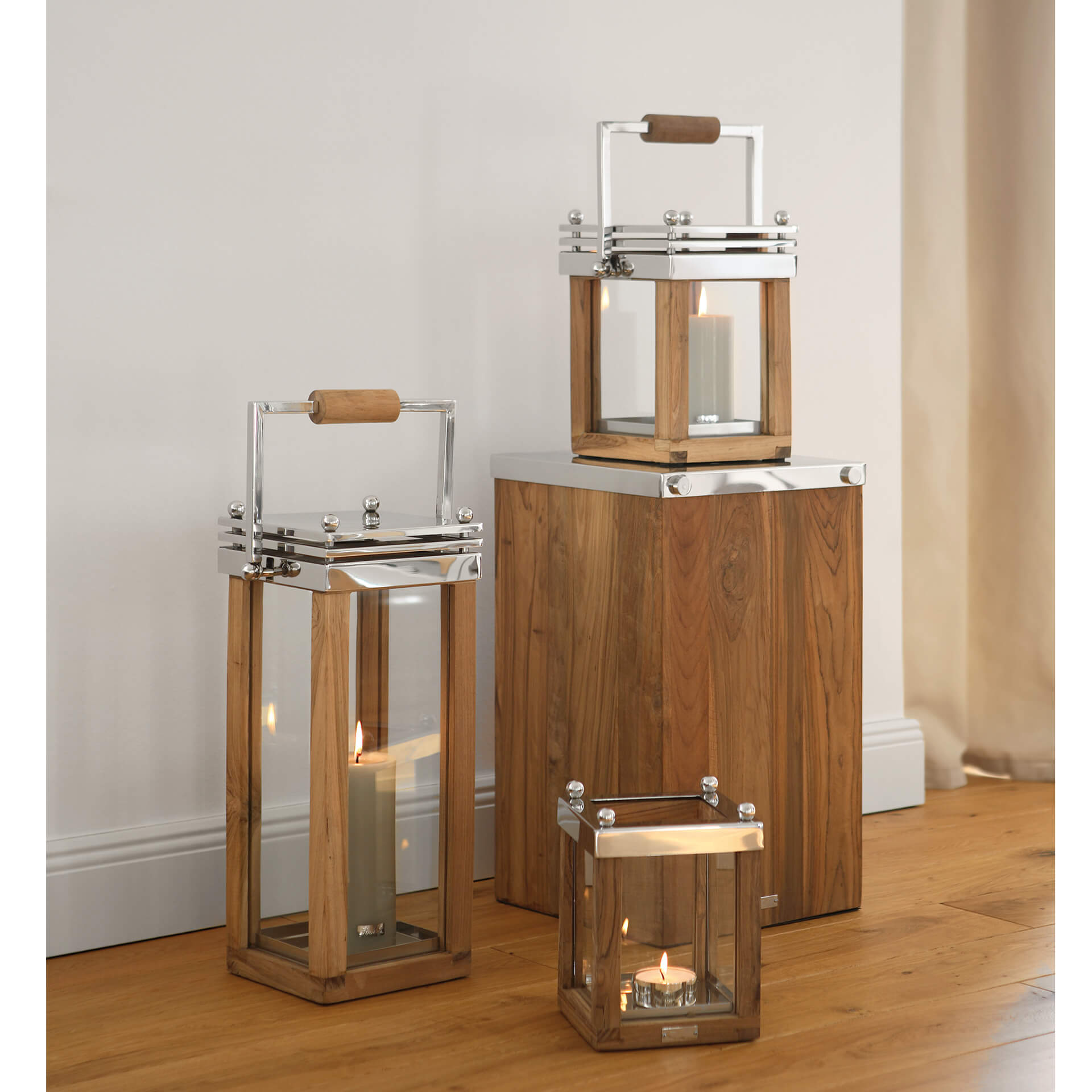 MADEIRA Säule silberfarben